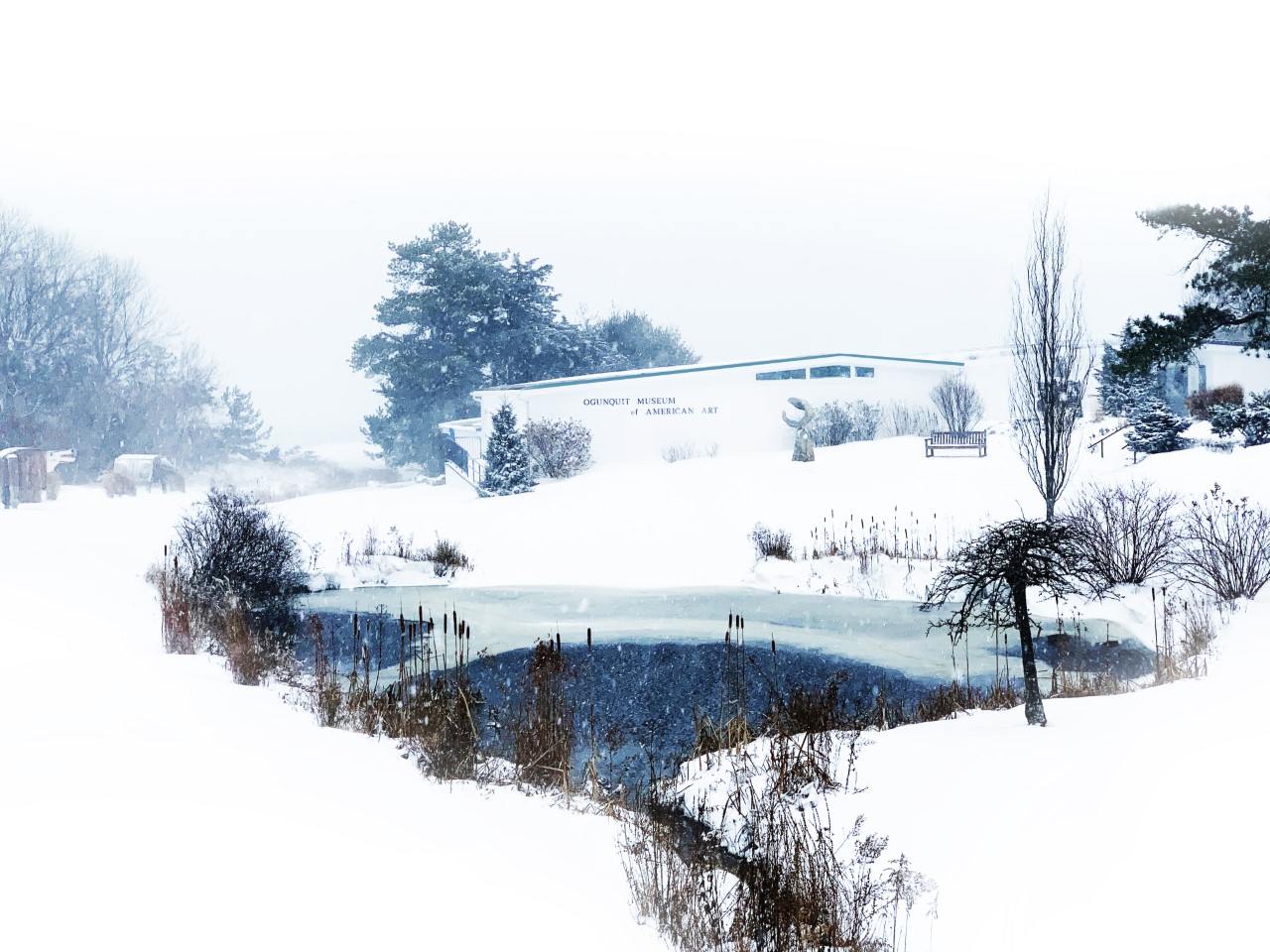 The Ogunquit Museum of American Art in the winter.